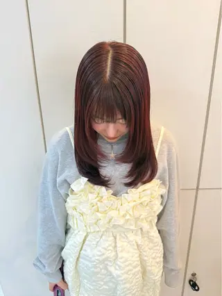 ミディアム カラー neneka レイヤーカット🍀のヘアスタイル