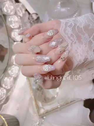 ネイル 23時まで❤︎韓国、 ワンホンネイルのネイルデザイン