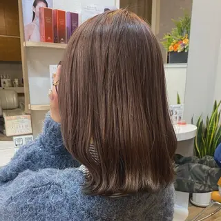 セミロング カラー 艶カラー/髪質改善/ はかまた🕊️のヘアスタイル