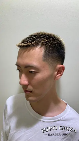 ショート メンズ blazeman barbershop 新宿店所属・猪井 明のヘアスタイル
