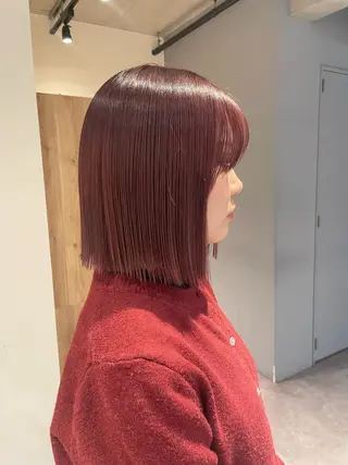 ショート カラー 葉月/ボブ/ 透明感カラー／中目黒のヘアスタイル