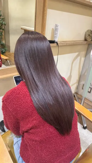 ロング カラー canaan 銀座店所属・艶カラー👾ブリーチ なし暖色👾ユースケのヘアスタイル