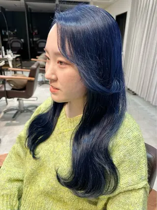 ロング カラー LICO HAIR＆RELAXATION 名駅店所属・メンズ特化美容師/ パーマ/波巻き/陸翔のヘアスタイル