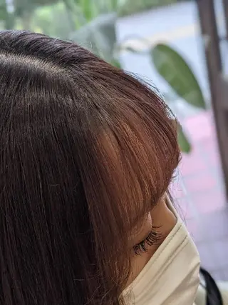 パーマ 髪質改善＆白髪ぼかし カラー♡店長みやけ♡のヘアスタイル