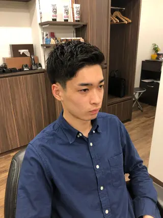 ショート メンズ DAN BRISE BARBER所属・馬上 拓海のヘアスタイル