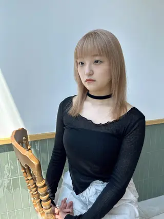 セミロング カラー ヘアアレンジ 【代表】 たき〜のヘアスタイル