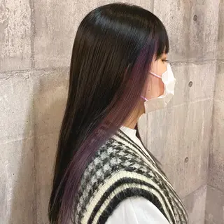 ロング カラー 比嘉 陽のヘアスタイル