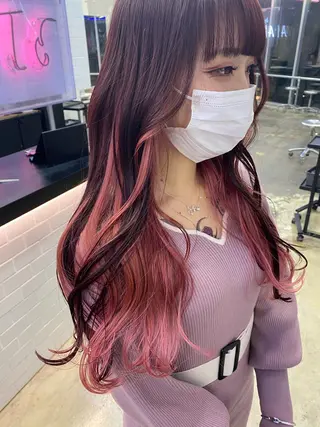 ロング カラー 💗💗韓国レイヤー yu-ki💗💗のヘアスタイル