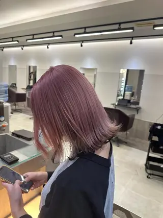 セミロング カラー JILL by GiseL/天神のヘアスタイル