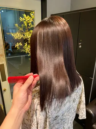 ミディアム カラー パーマ ヘアアレンジ メンズ キッズ HairSignature所属・ブリーチ指名神戸 No.1美容師RENのヘアスタイル