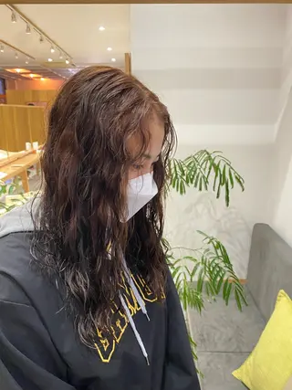 ロング カラー パーマ fulam所属・MIKU ／fulamのヘアスタイル