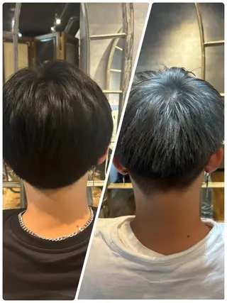 ショート カラー メンズ 🌙透明感カラー/ 丁寧施術|松本のヘアスタイル