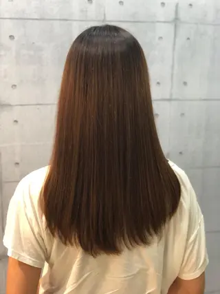 ロング カラー 金沢 広美のヘアスタイル