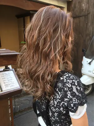 ロング カラー 韓国カラーエクステ 👑代表渡部雅己👑のヘアスタイル