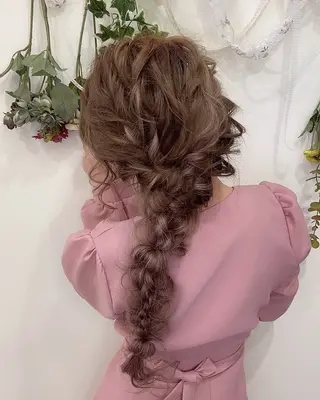 ヘアアレンジ LANDS所属・nanaka 🤍韓国ワンホンヘアのヘアスタイル