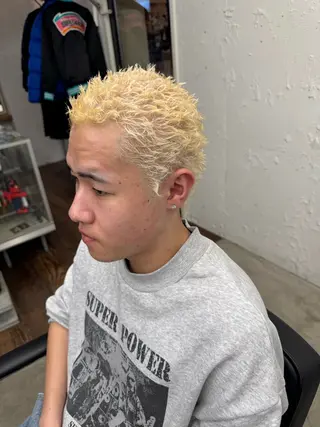 ショート カラー パーマ メンズ 💈メンズ特化💈 TASUKUのヘアスタイル