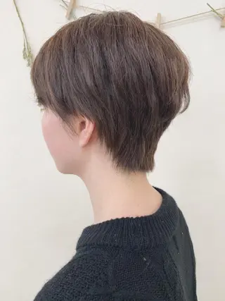 ショート カラー 初めてのショート お任せください✂️のヘアスタイル