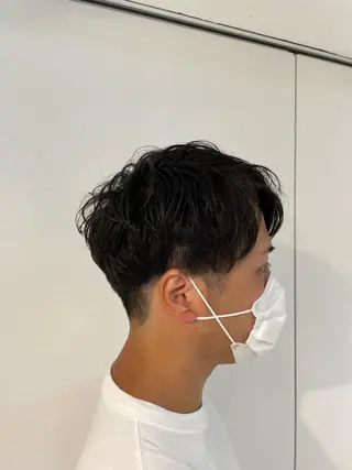 パーマ メンズ 🐬脱白髪染めカラー 清水大世🐬のヘアスタイル