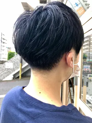 ショート カラー メンズ Carina所属・セン北徒歩５分 キシタクのヘアスタイル