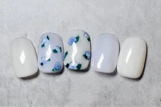 ネイル 個性派ニュアンス nuts nail所属・【池袋】nuts nail　なつみのネイルデザイン