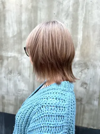 ミディアム カラー 🍇おぐら めぐみ🍇のヘアスタイル