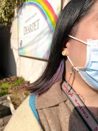 ミディアム カラー stylist田口 祐歩のヘアスタイル