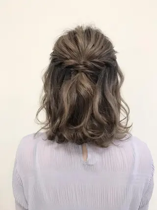 ミディアム ヘアアレンジ 沢田 瞳のヘアスタイル