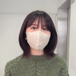 ミディアム カラー 三宅健太/レイヤー/ ボブ/透明感カラーのヘアスタイル