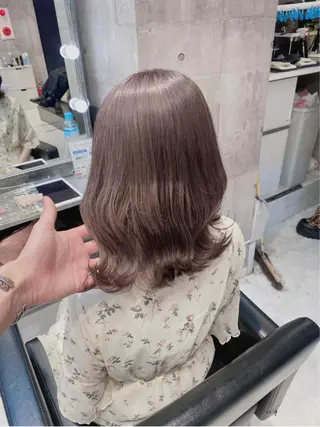 ミディアム カラー ヘアアレンジ メンズ 韓国ヘア特化💍 tiam💍ブリーチのヘアスタイル