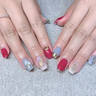 カラー ネイル Cozy_ ilumのネイルデザイン