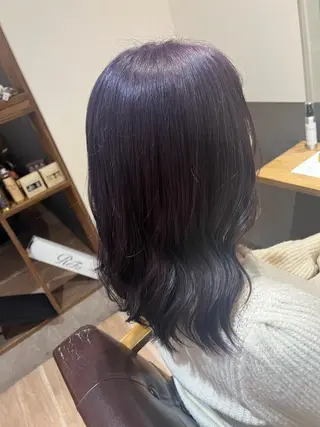 ミディアム カラー たけだ れなのヘアスタイル