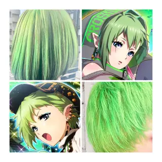 ショート カラー GARU-ガル-所属・TSUNO🦖 派手髪/オタク美容師のヘアスタイル