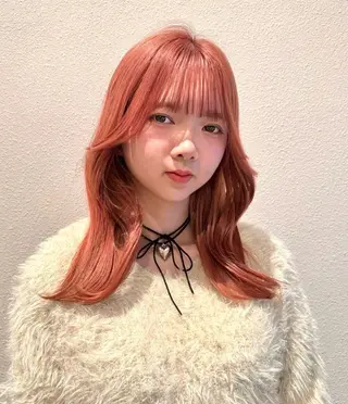 ロング カラー なつき/ 艶カラー/縮毛矯正のヘアスタイル