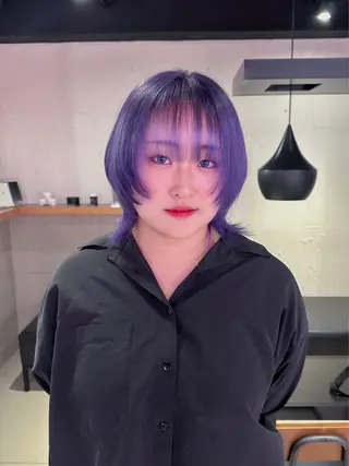 ショート カラー 🐺ウルフオタク🐺 ハイトーン/moeのヘアスタイル