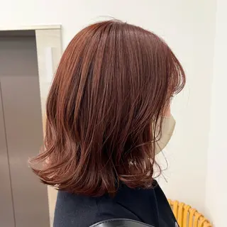 ミディアム 暖色/ミルクティ/ 艶髪⭐️honokaのヘアスタイル