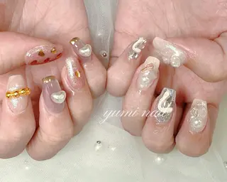 ネイル 𝐲𝐮𝐦𝐢🎀 長さ出しデザイン専門のネイルデザイン