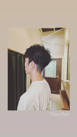 ショート メンズ ハイライト/インナー /ブリーチ/レイヤーのヘアスタイル