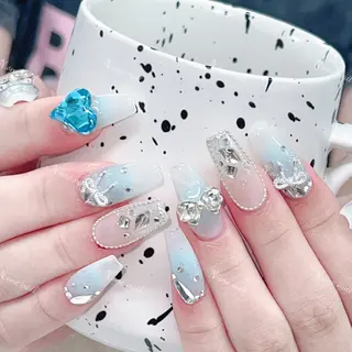 ネイル 長いだし/スカルプ/ パラシェルN.oneのネイルデザイン