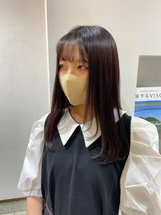 ロング カラー ヘアアレンジ ブリーチ/ツヤカラー /SARA 金山のヘアスタイル