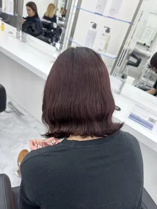 カラー 冬の透明感暗髪❄️ トレンドヘア❄️のヘアスタイル