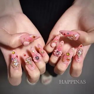 ネイル HAPPINAS ののかのネイルデザイン