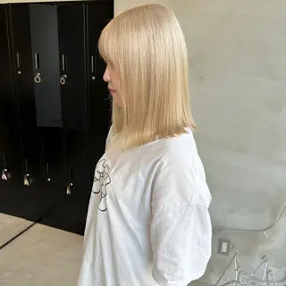 ミディアム カラー はちすか るかのヘアスタイル