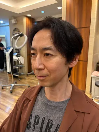 メンズ HONOKA 縮毛矯正/艶カラーのヘアスタイル