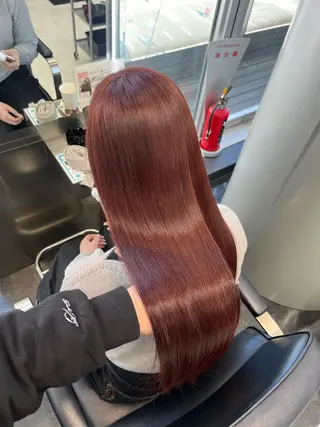 ロング カラー ヘアアレンジ ハイトーン/透明感 髪質改善/rinaのヘアスタイル