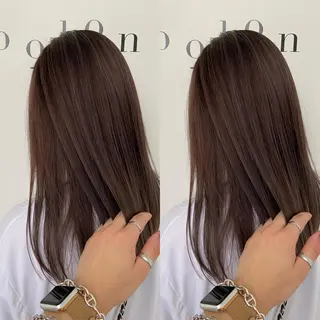 セミロング カラー ヘアアレンジ 🌻Insta指名 NO.1🌻Shoのヘアスタイル