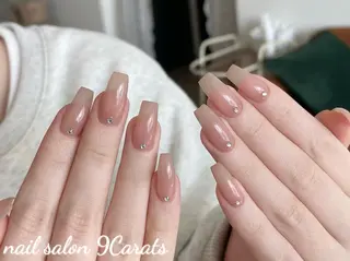 ネイル 💜ワンホンネイル ナインカラット💎のネイルデザイン