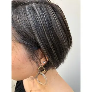 ショート カラー パーソナルカラー診断 できます　木曽　主博のヘアスタイル