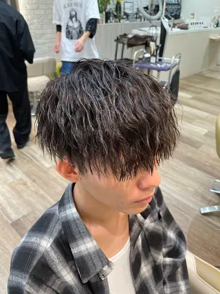 ショート パーマ メンズ メンズパーマ 北原寿樹のヘアスタイル