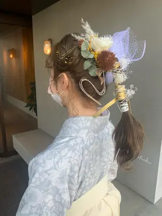 ロング ブリーチ/アレンジ 天満/chihiroのヘアスタイル