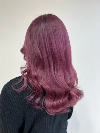 ミディアム カラー 松本 菜那のヘアスタイル